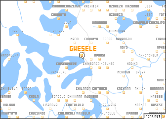 map of Gwesele
