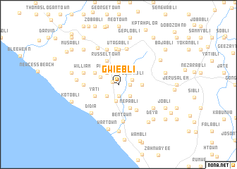 map of Gwiebli