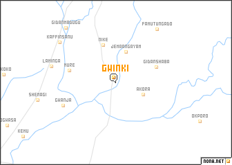 map of Gwinki