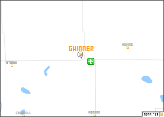 map of Gwinner