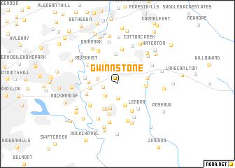 map of Gwinnstone