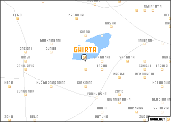 map of Gwirta