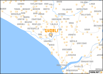 map of Gwobli