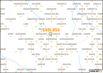 map of Gwolasu