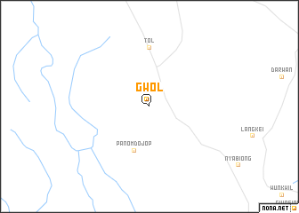 map of Gwol