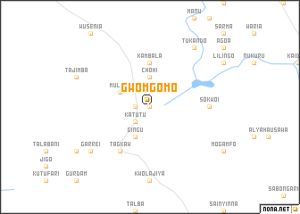 map of Gwomgomo