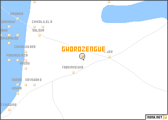 map of Gworozengué