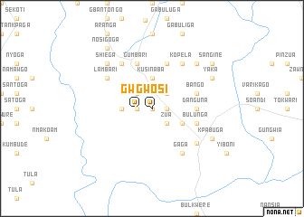 map of Gwosi