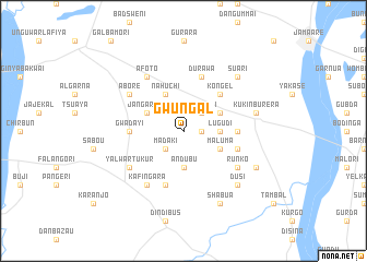 map of Gwungal