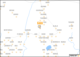 map of Gwu