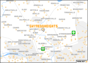 map of Gwynedd Heights