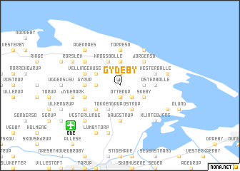 map of Gydeby