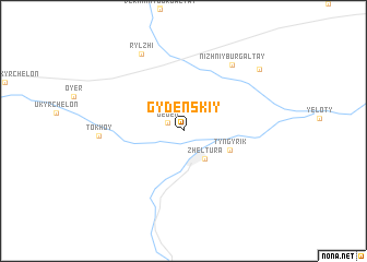 map of Gydenskiy