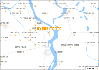 map of Gyeneitanya