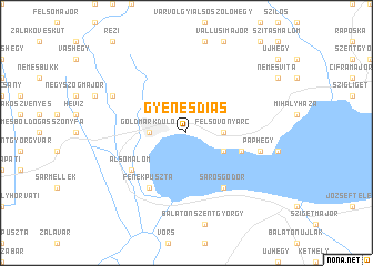 map of Gyenesdiás