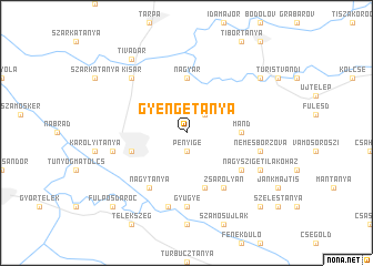 map of Gyengetanya
