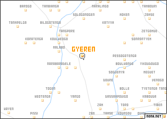 map of Gyéren