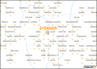 map of Gyewudin