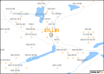 map of Gyllby