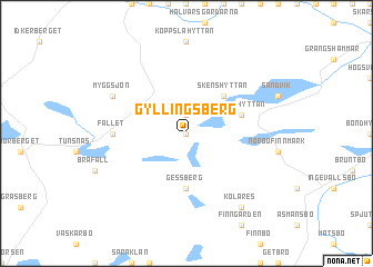 map of Gyllingsberg