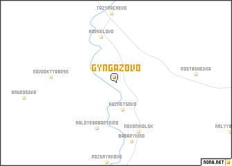 map of Gyngazovo