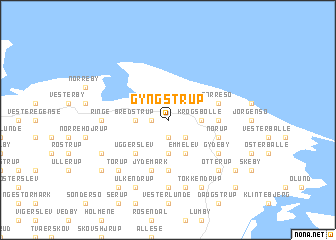 map of Gyngstrup