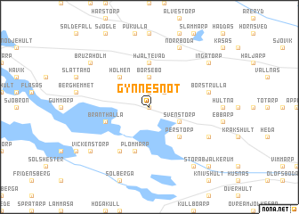 map of Gynnesnöt