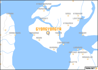 map of Gyon-gyon-gya