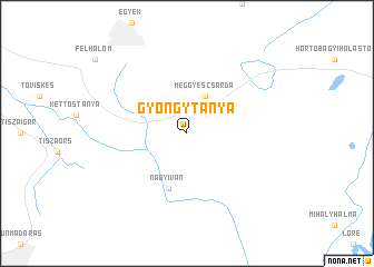 map of Gyöngytanya