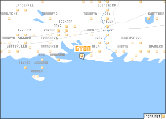 map of Gyön