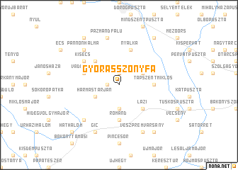 map of Győrasszonyfa