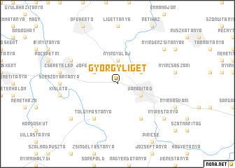 map of Györgyliget