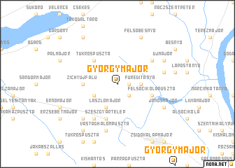 map of Györgymajor