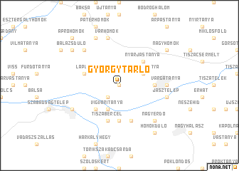 map of Györgytarló