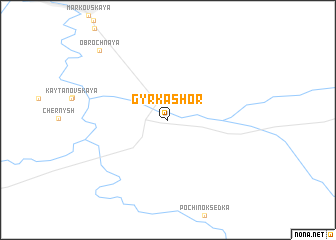 map of Gyrkashor