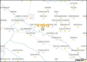 map of Gyügye