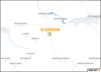 map of Gyunëvka