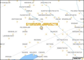 map of Gyůrůsaljapuszta
