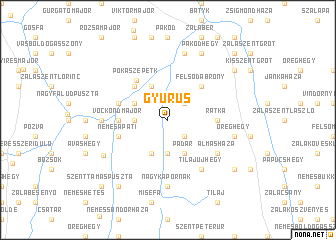 map of Gyůrůs