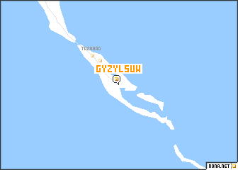 map of Gyzylsuw