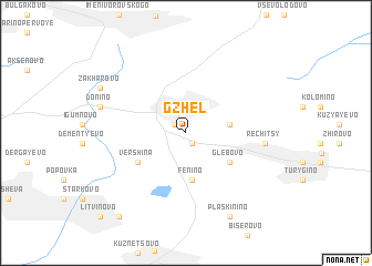 map of Gzhel\