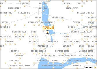 map of Gzowo