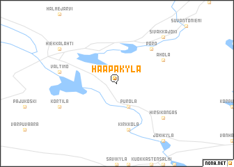 map of Haapakylä