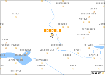 map of Haarala