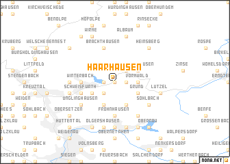 map of Haarhausen