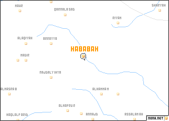 map of Ḩabābah