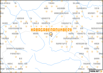 map of Habagabena Number 1