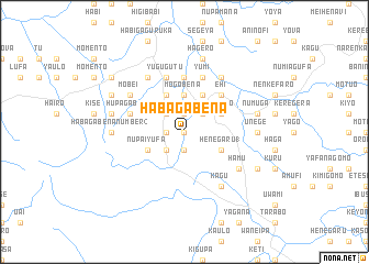 map of Habagabena