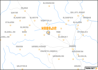 map of Ḩabājir