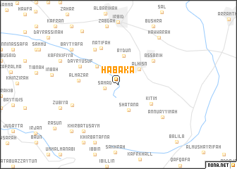 map of Ḩabakā